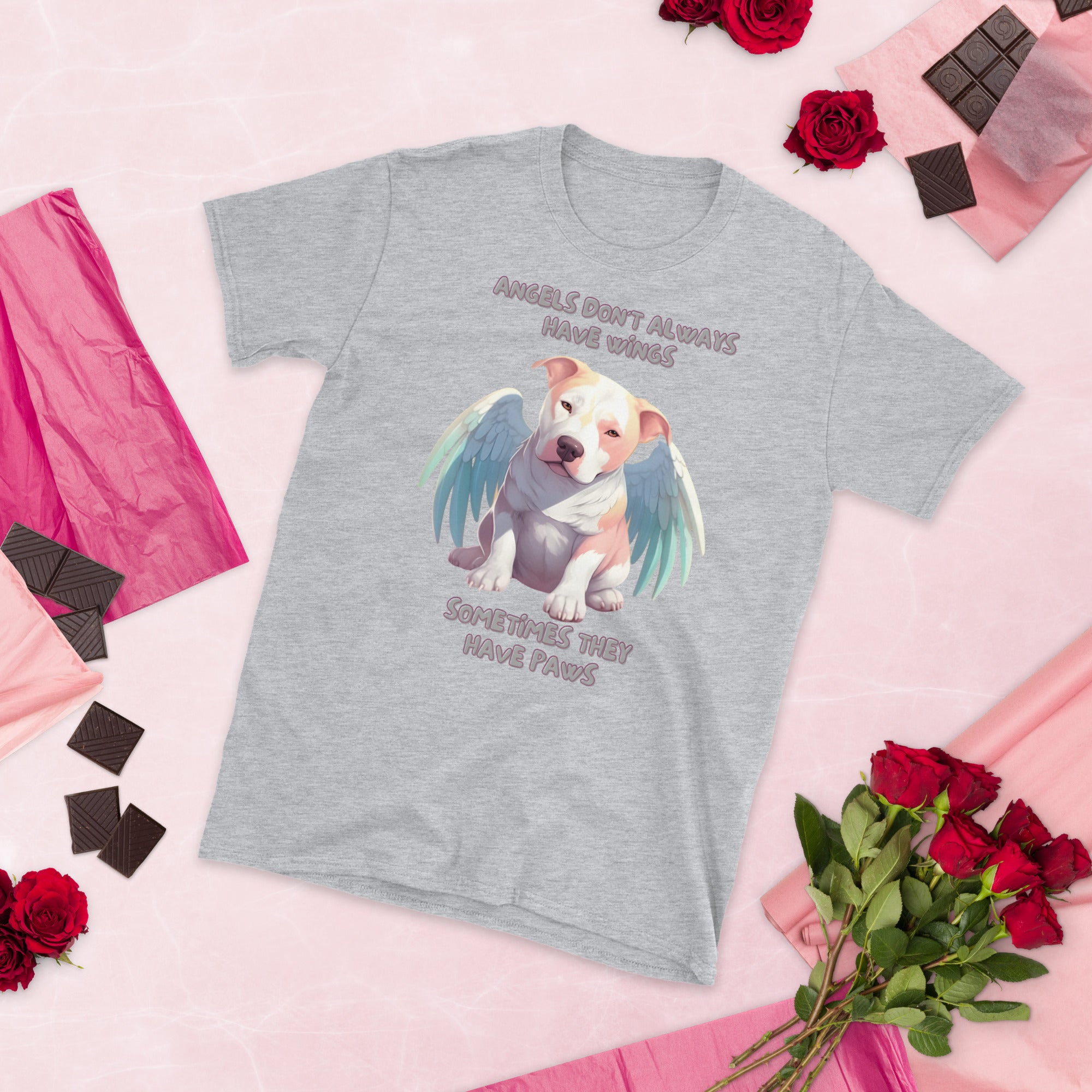 Pet Memorial | Angel Pitbull Unisex T-Shirt