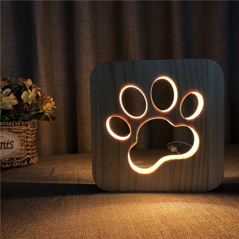 Wooden Night Light - PawsomeCollections