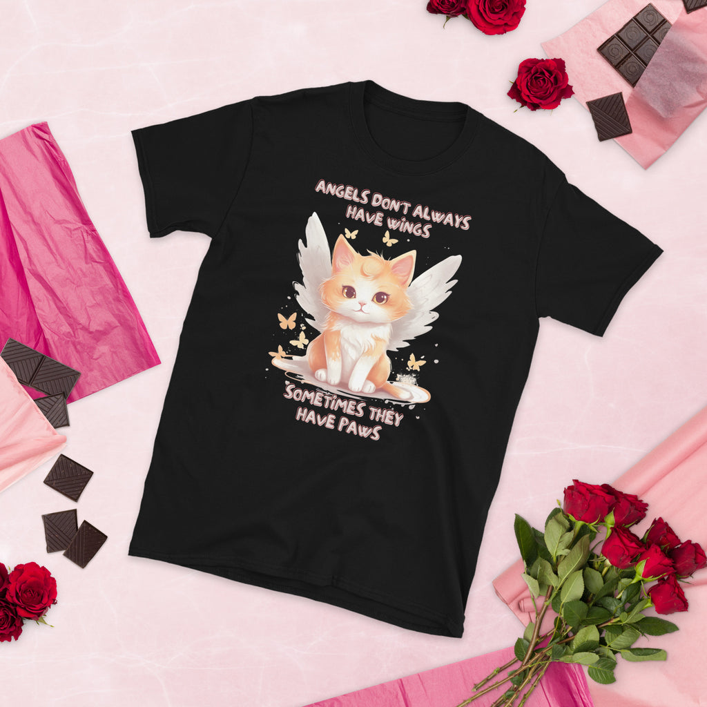 Pet Memorial | Angel Orange Cat Unisex T-Shirt